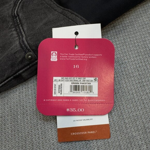 Isabel Maternity By Ingrid Isabel Womens Black Jeans Power Stretch Size 16 NWT - Picture 9 of 16